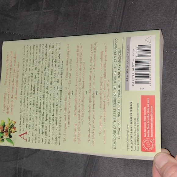 The Language Of Flowers By Vanessa Diffenbaugh Literary Fiction Book Ballantine - Picture 5 of 8